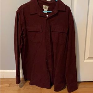 L.L.Bean Mens Flannel Chamois Shirt
